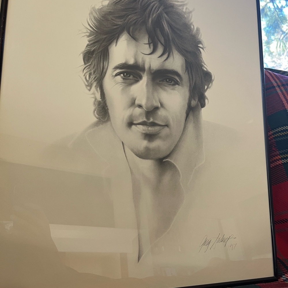 Bruce Springsteen lithograph by Gary Saderup signed. 1987 Original